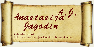 Anastasija Jagodin vizit kartica